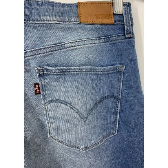 Levis Women Jeans Size 27 Blue Denim Light Washed High Rise Stretch Skinny Fit - Picture 5 of 7